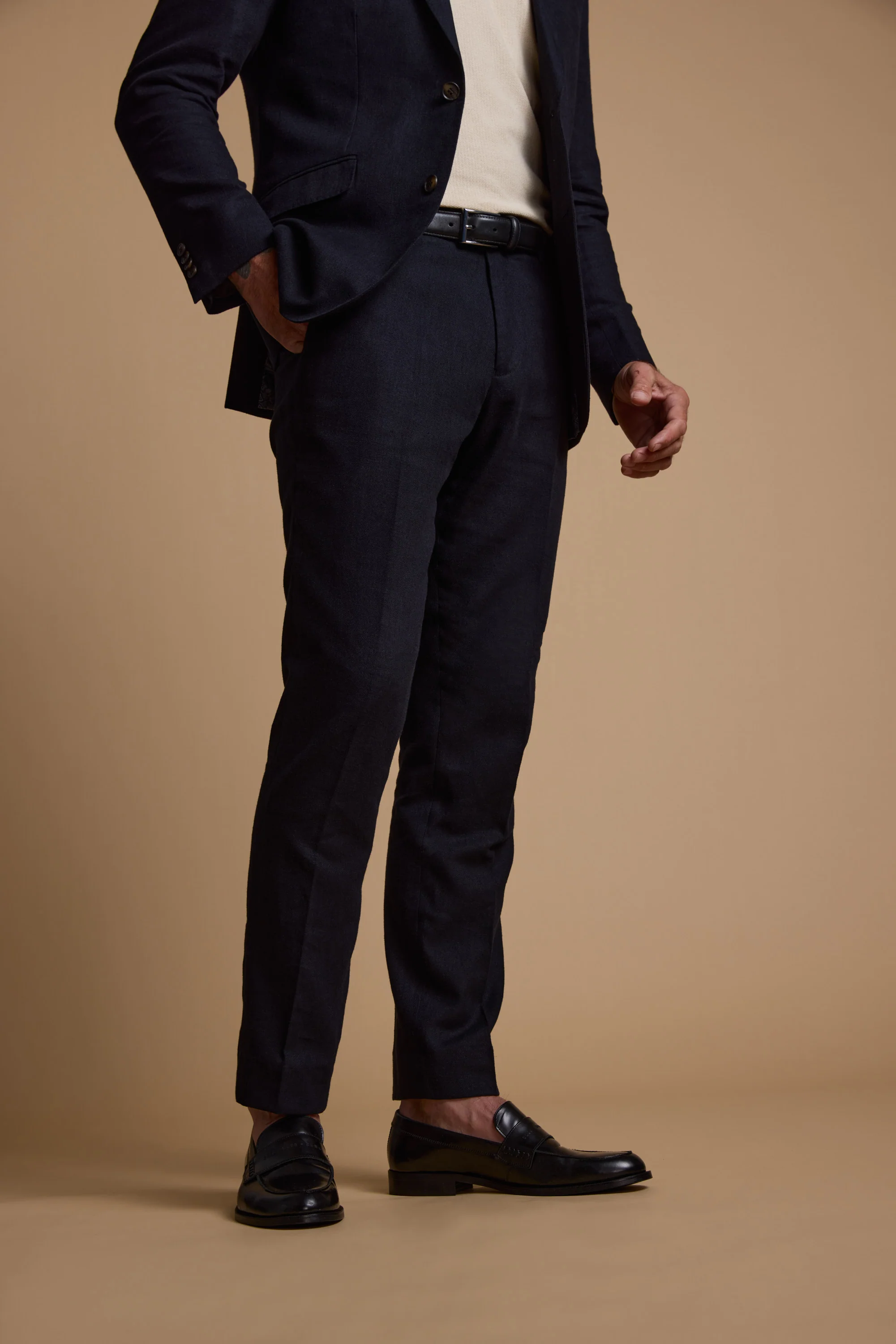 Windsor Texture Linen Pant - Image 3