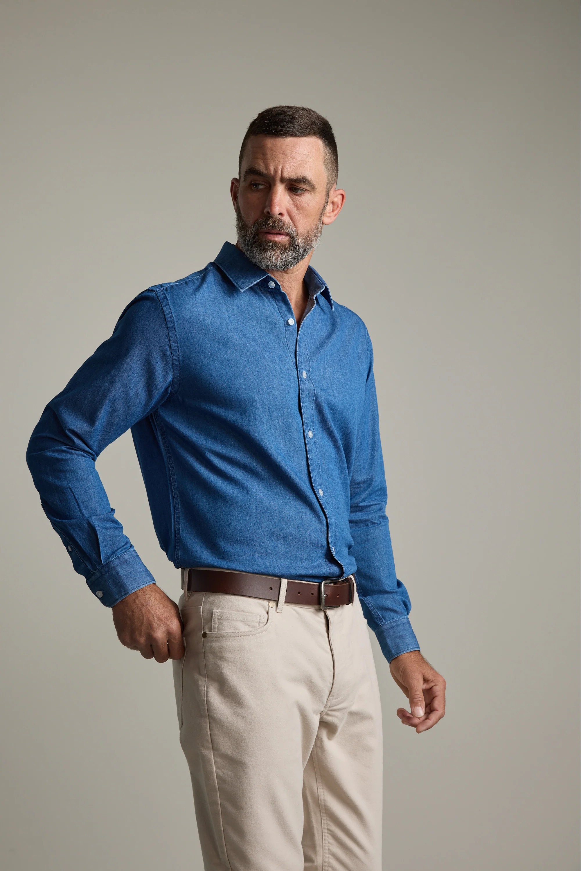 Wyatt Denim Business Shirt - Image 4
