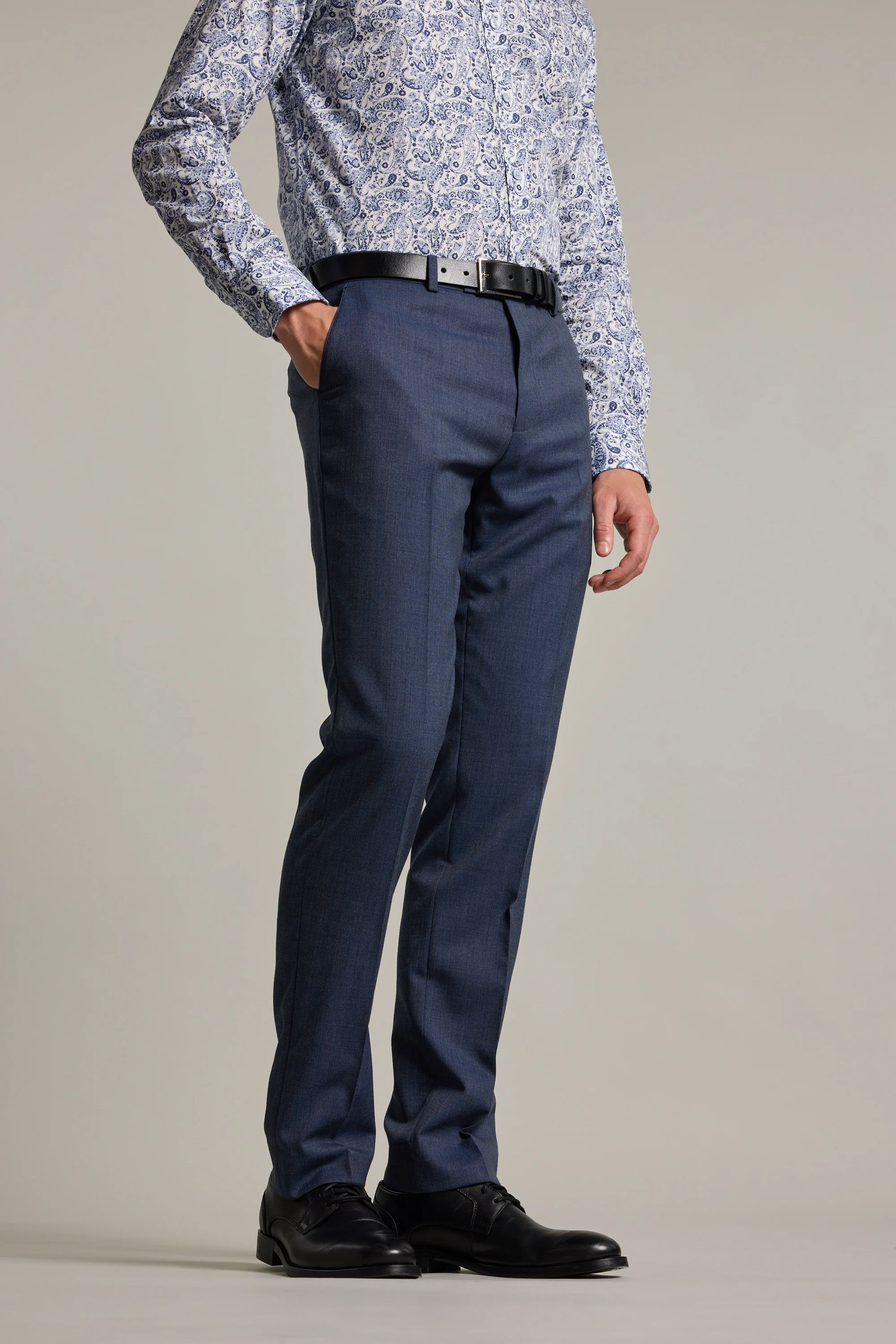 Yeaton Texture Suit Trouser - Image 2